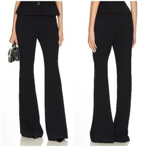 Self-Portrait Tailored Flare Pants in Black Size 6